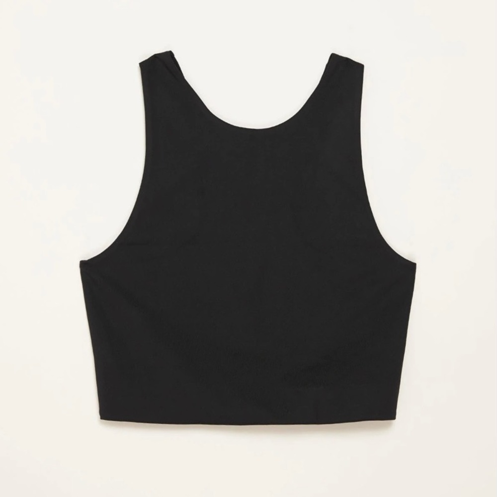 Girlfriend Collective Dylan bra/crop top, black XL